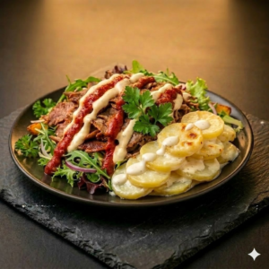 Kebab with Cream Potatoes